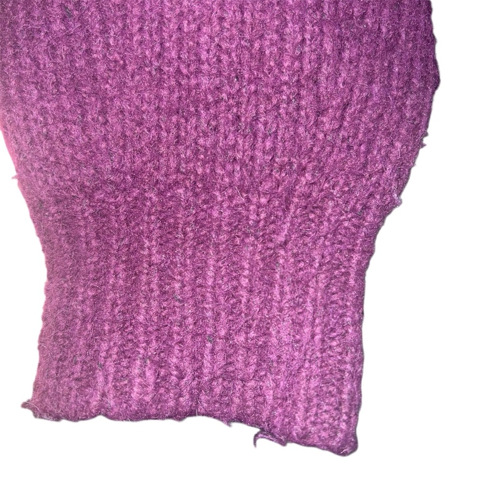 Madewell Women’s Purple Wool-Blend Wedge Sweater Sz XS - Picture 6 of 13